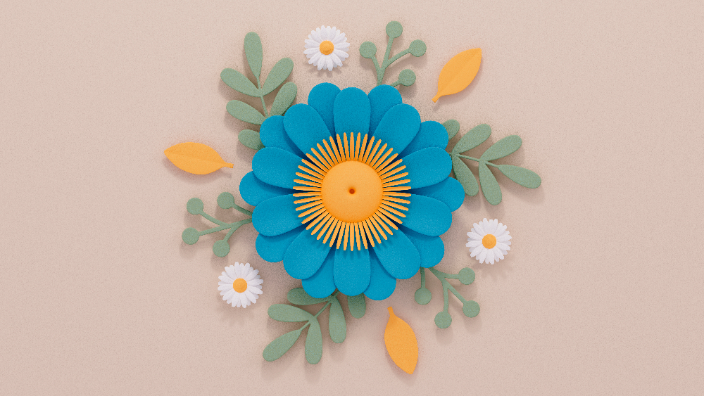 fleur en papier