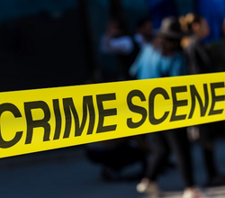 bande jaune de scène de crime