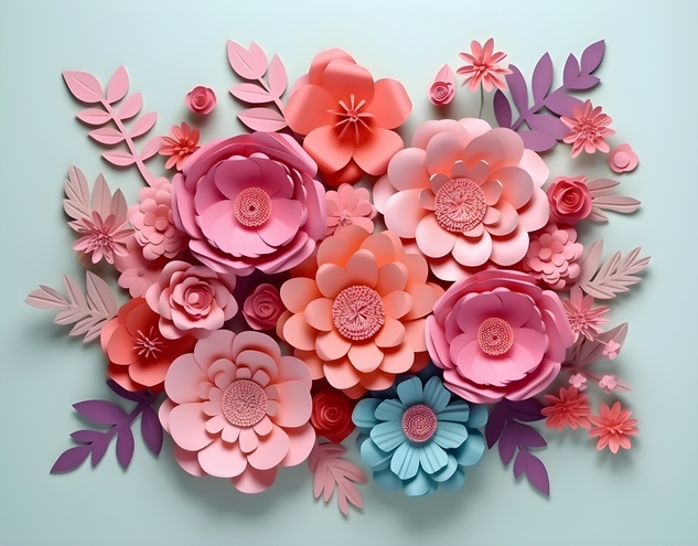 fleur en papier