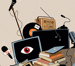 dessins de TV, micros, PC et radios