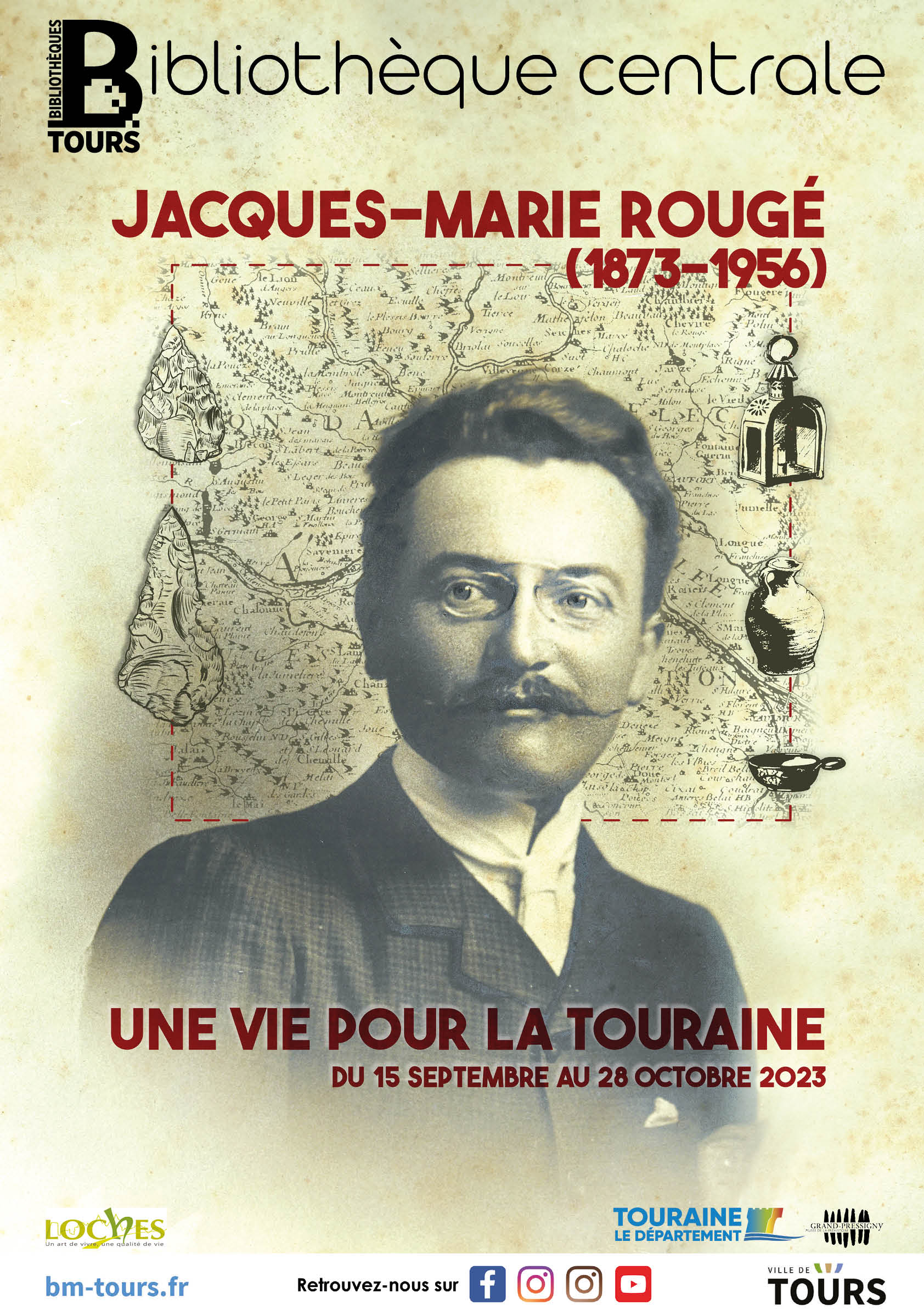 affiche exposition jacques marie Rougé