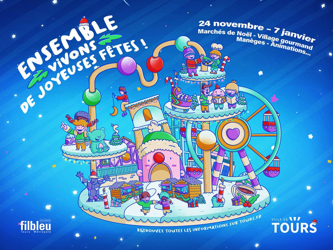 visuel fêtes de fin d'année Tours